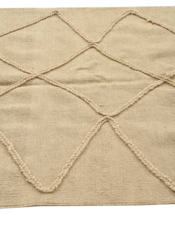 Detail image of  3' 6 x 4' 9  Hand Knotted Moroccan Wool Rug