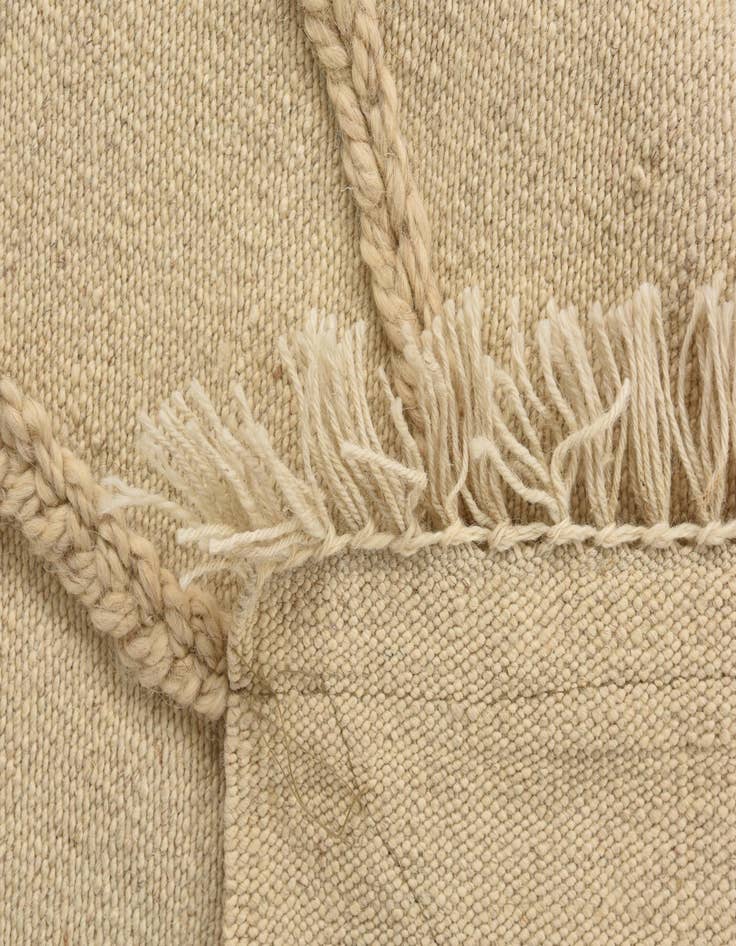 Detail image of  3' 4 x 4' 11  Hand Knotted Moroccan Wool Rug