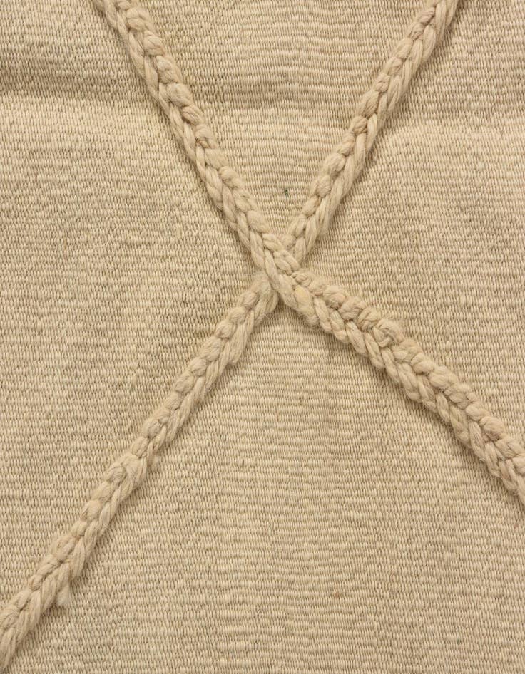 Detail image of  3' 5 x 4' 11  Hand Knotted Moroccan Wool Rug