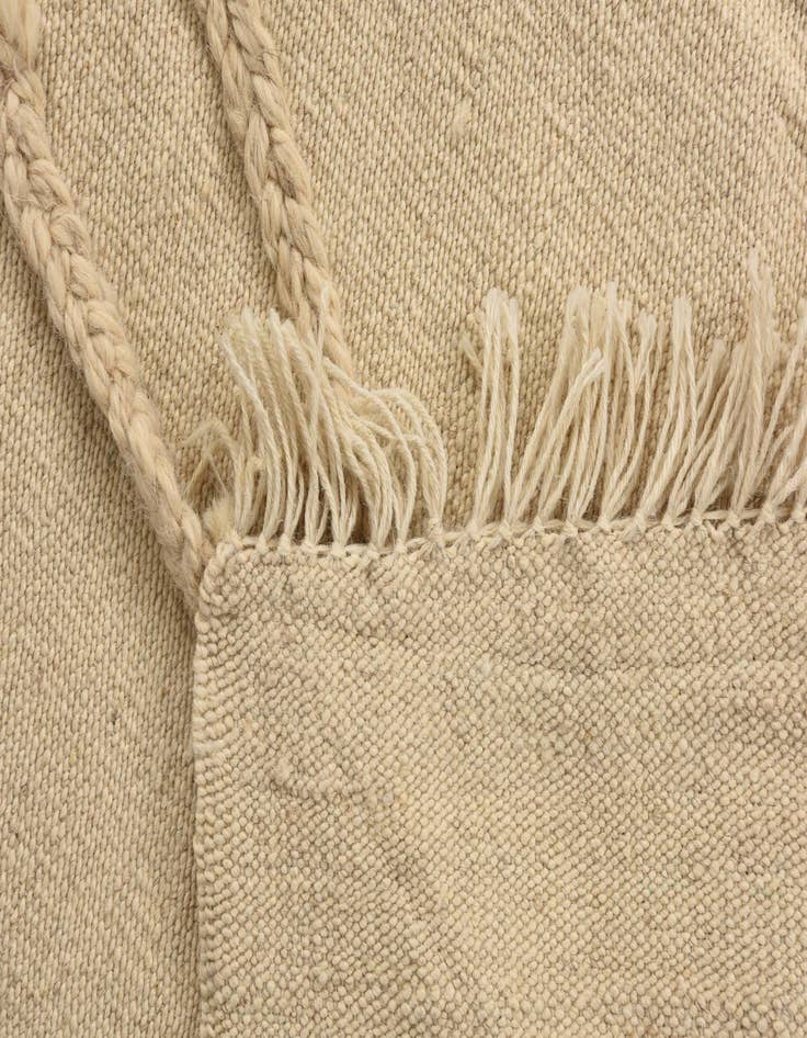 Detail image of  3' 5 x 4' 11  Hand Knotted Moroccan Wool Rug