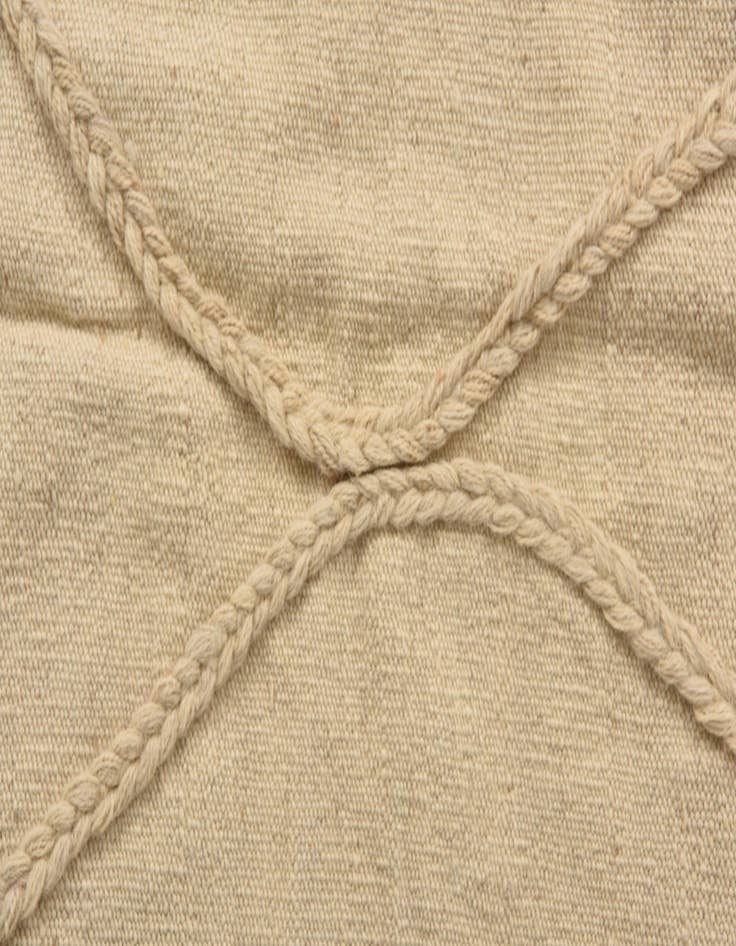 Detail image of  3' 5 x 4' 10  Hand Knotted Moroccan Wool Rug