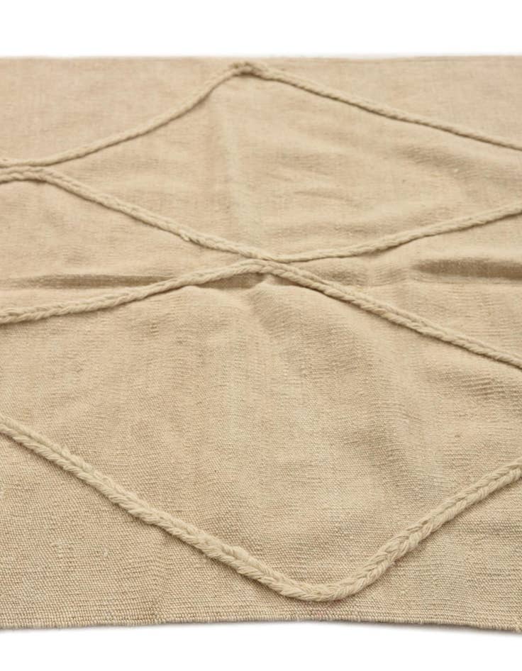 Detail image of  3' 4 x 4' 11  Hand Knotted Moroccan Wool Rug