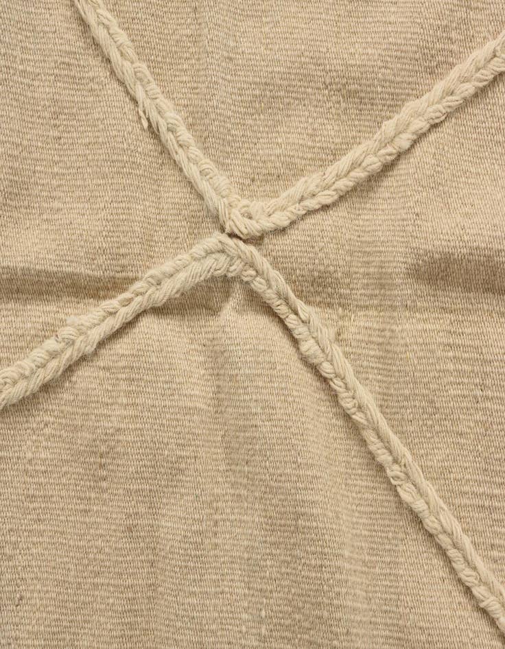 Detail image of  3' 4 x 4' 11  Hand Knotted Moroccan Wool Rug