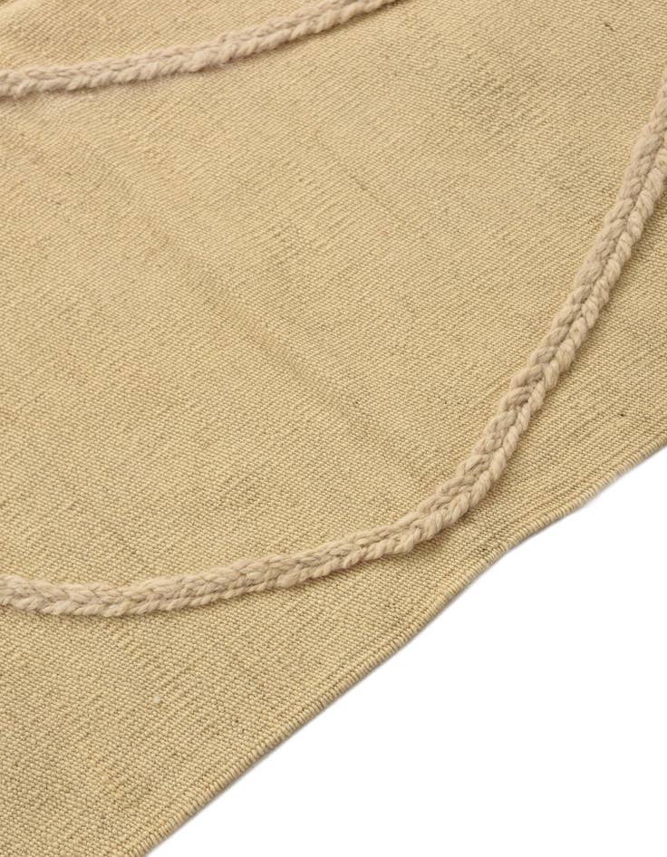 Detail image of  3' 5 x 5'  Hand Knotted Moroccan Wool Rug