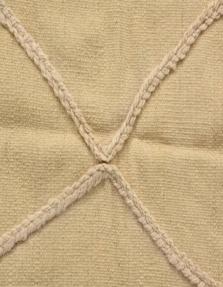 Detail image of  3' 5 x 5'  Hand Knotted Moroccan Wool Rug