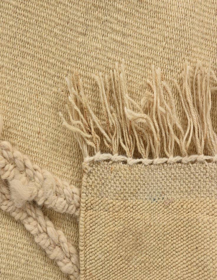 Detail image of  3' 5 x 5'  Hand Knotted Moroccan Wool Rug