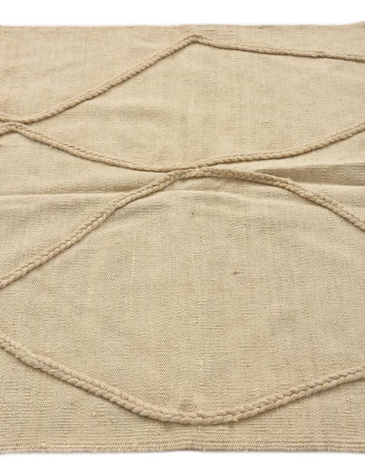 Detail image of  3' 5 x 4' 11  Hand Knotted Moroccan Wool Rug