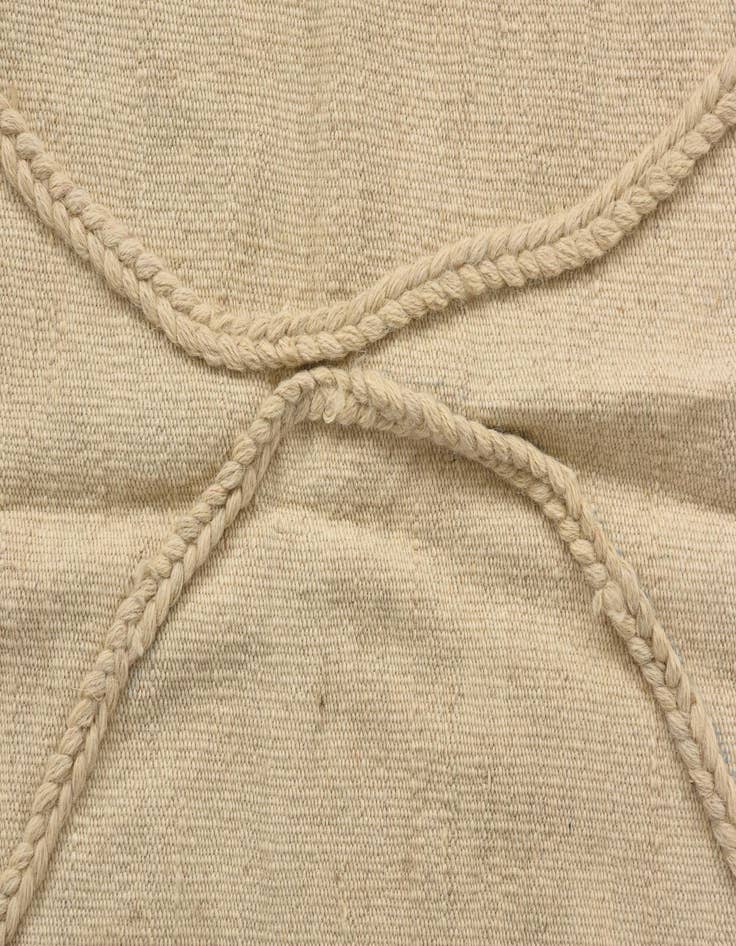 Detail image of  3' 5 x 4' 11  Hand Knotted Moroccan Wool Rug