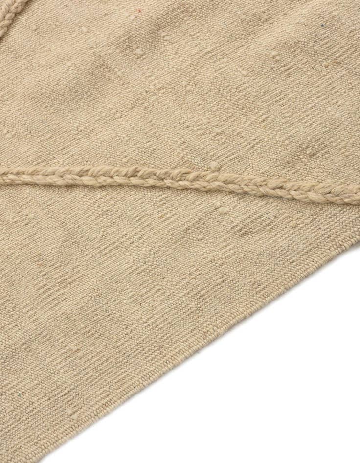 Detail image of  3' 4 x 4' 10  Hand Knotted Moroccan Wool Rug