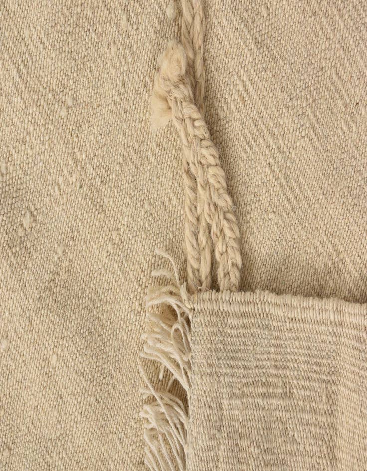 Detail image of  3' 4 x 4' 10  Hand Knotted Moroccan Wool Rug