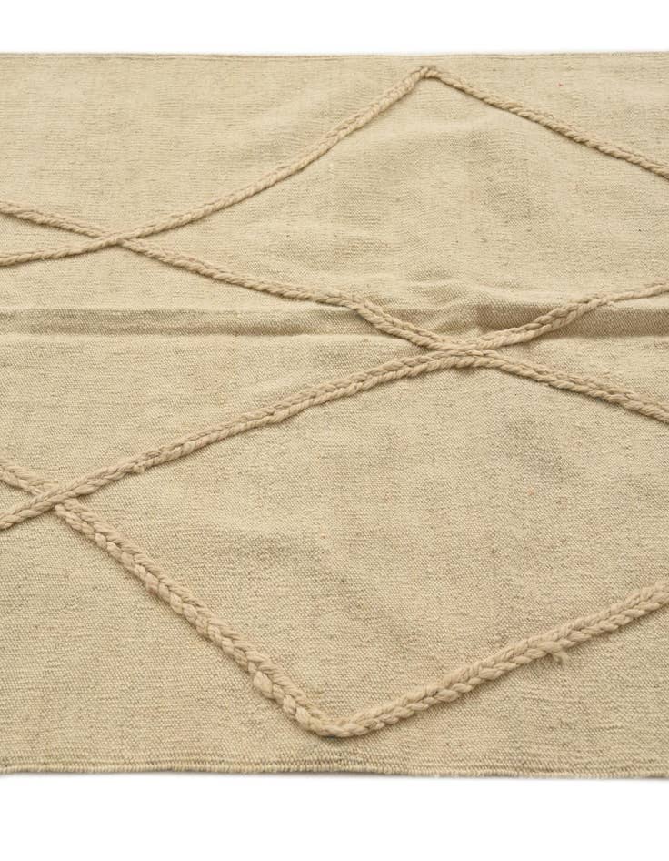 Detail image of  3' 4 x 5'  Hand Knotted Moroccan Wool Rug