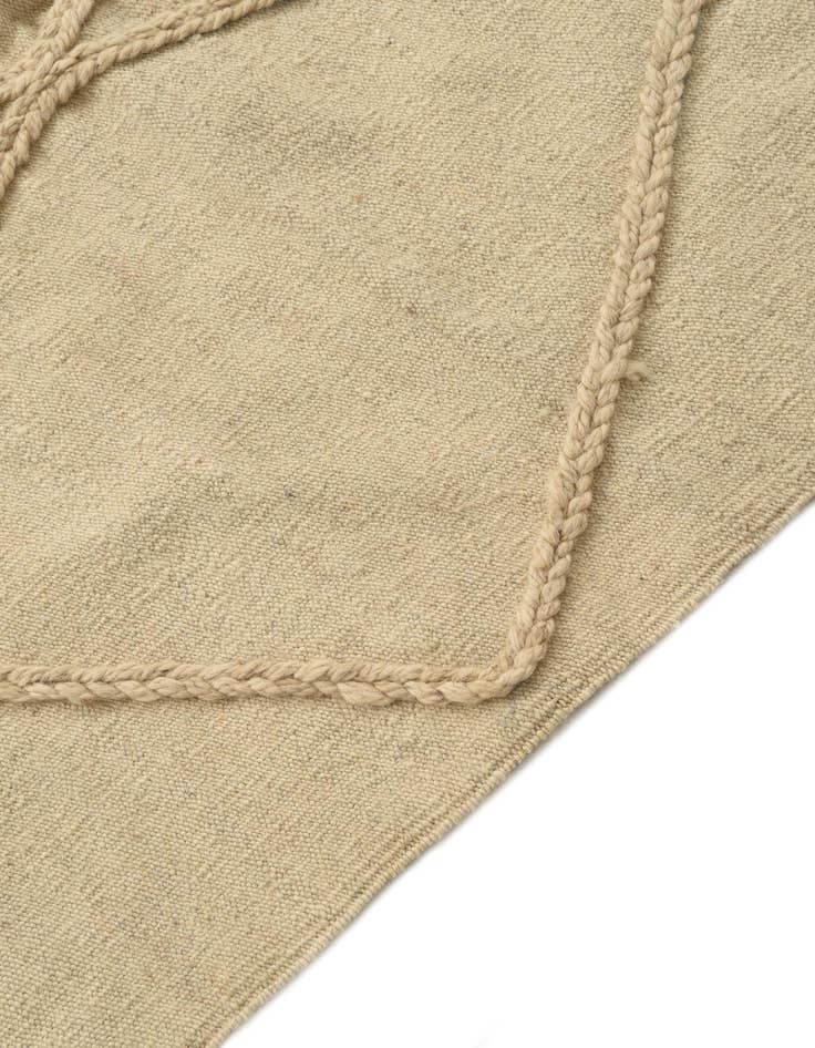 Detail image of  3' 4 x 5'  Hand Knotted Moroccan Wool Rug