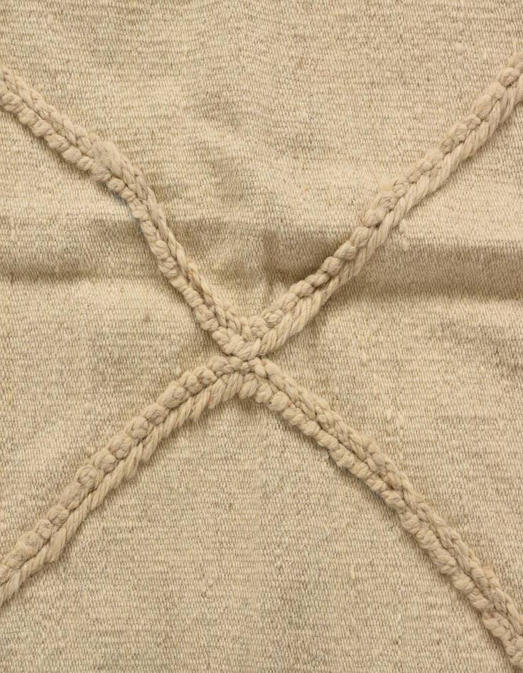 Detail image of  3' 4 x 5'  Hand Knotted Moroccan Wool Rug