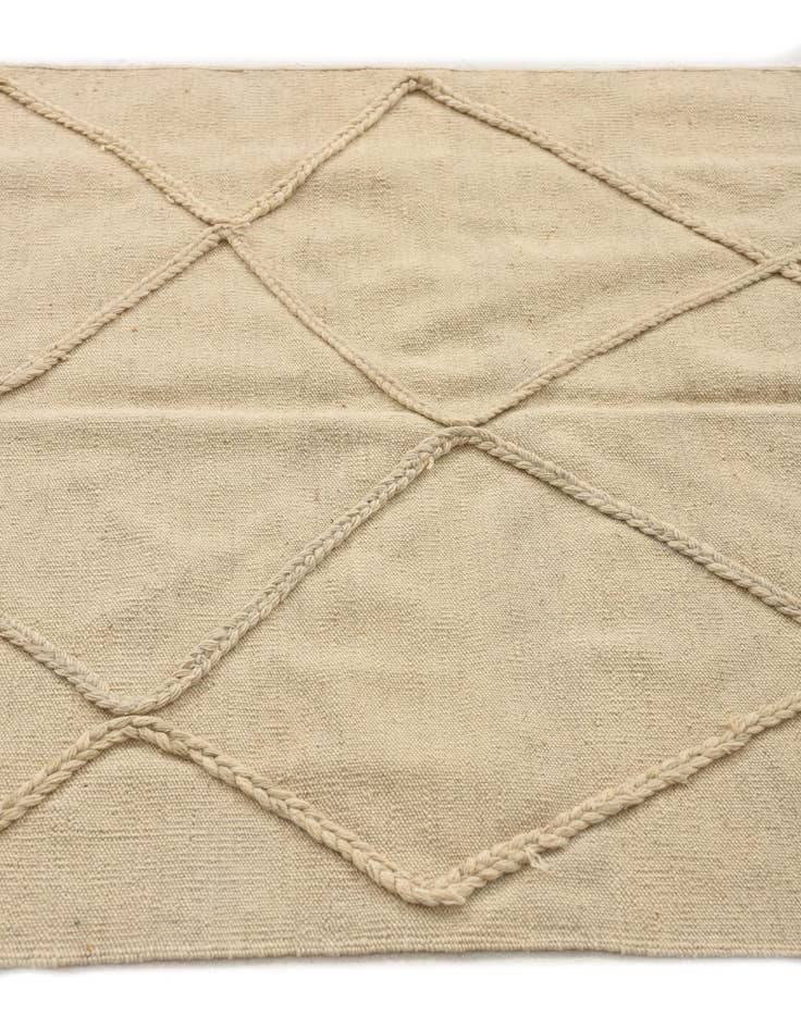 Detail image of  3' 6 x 4' 10  Hand Knotted Moroccan Wool Rug