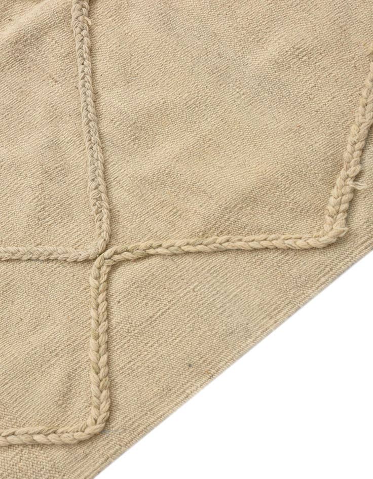 Detail image of  3' 6 x 4' 10  Hand Knotted Moroccan Wool Rug