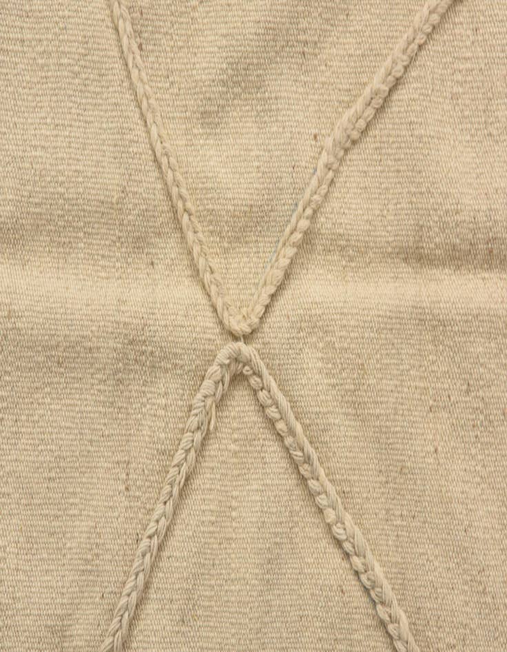 Detail image of  3' 6 x 4' 10  Hand Knotted Moroccan Wool Rug