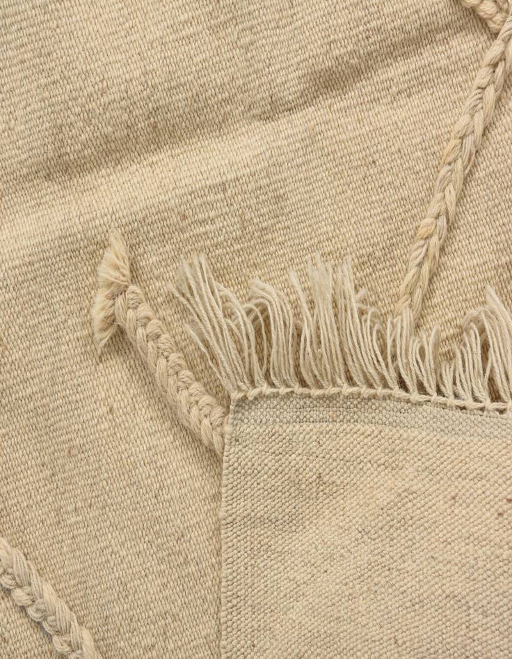 Detail image of  3' 6 x 4' 10  Hand Knotted Moroccan Wool Rug