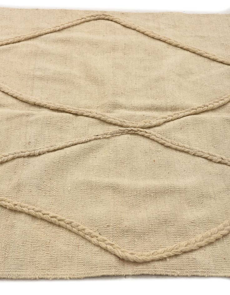 Detail image of  3' 7 x 5' 10  Hand Knotted Moroccan Wool Rug