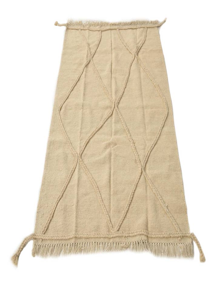 Detail image of  3' 4 x 5' 1  Hand Knotted Moroccan Wool Rug