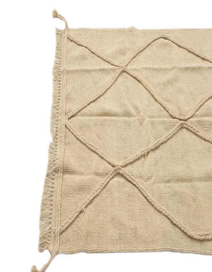 Detail image of  3' 4 x 5' 1  Hand Knotted Moroccan Wool Rug