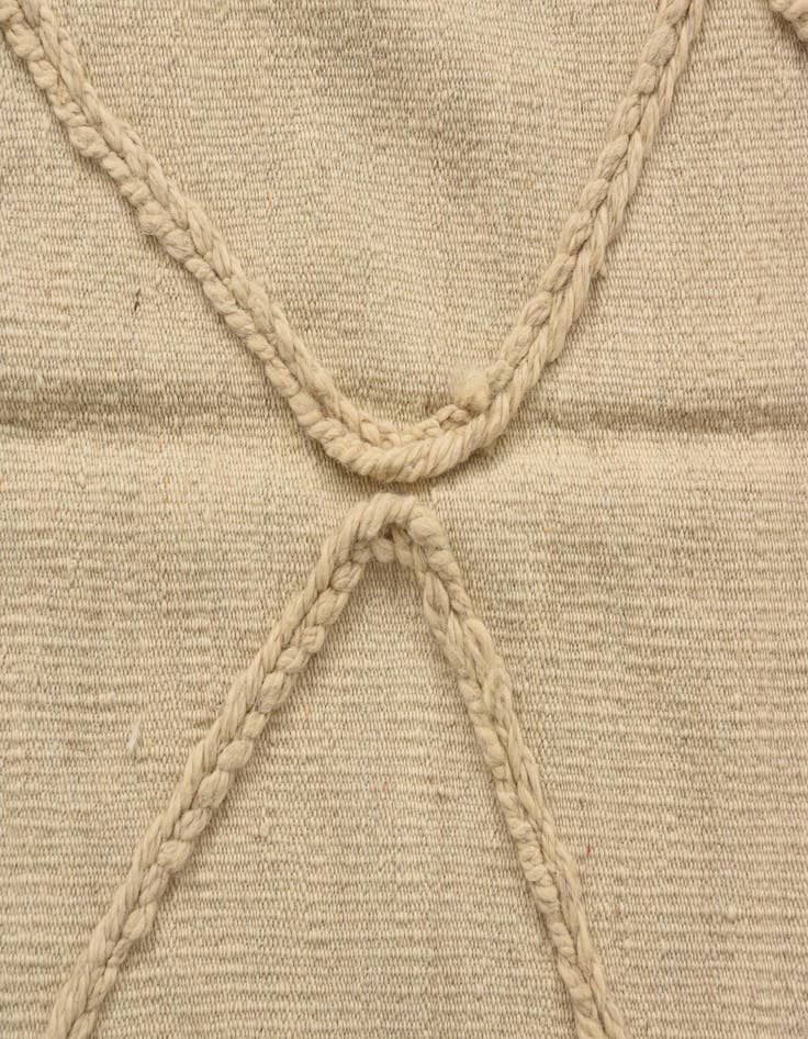 Detail image of  3' 5 x 5'  Hand Knotted Moroccan Wool Rug