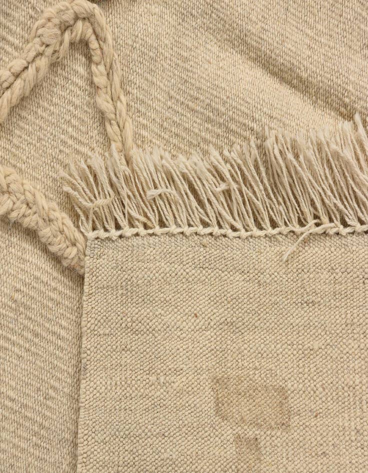 Detail image of  3' 5 x 5'  Hand Knotted Moroccan Wool Rug