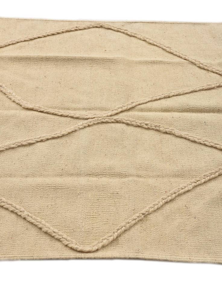 Detail image of  3' 6 x 4' 11  Hand Knotted Moroccan Wool Rug