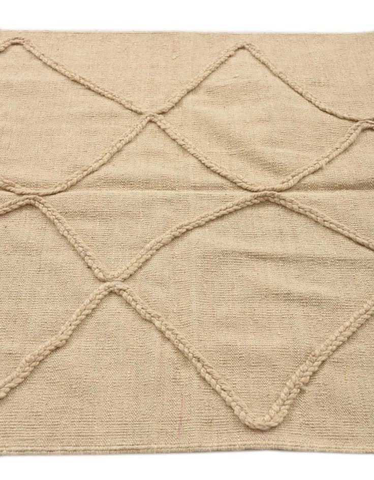 Detail image of  3' 6 x 4' 11  Hand Knotted Moroccan Wool Rug