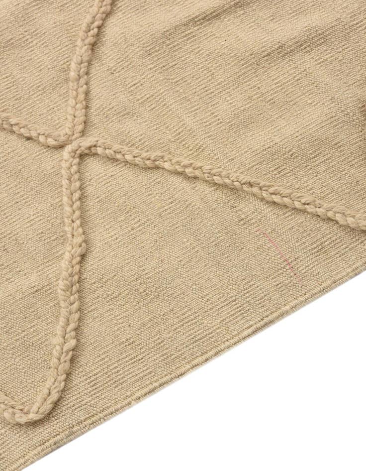 Detail image of  3' 6 x 4' 11  Hand Knotted Moroccan Wool Rug