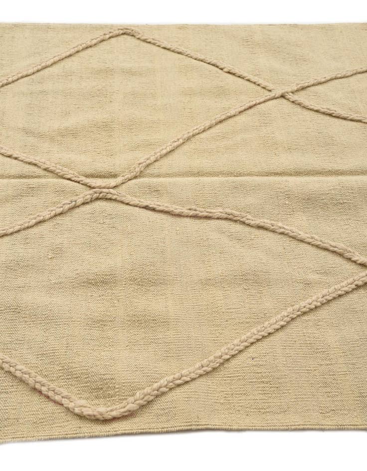 Detail image of  3' 8 x 4' 10  Hand Knotted Moroccan Wool Rug