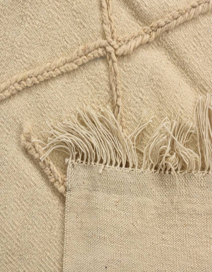 Detail image of  3' 7 x 5' 1  Hand Knotted Moroccan Wool Rug