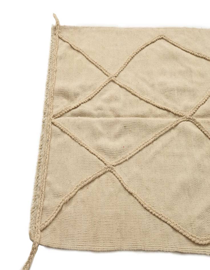 Detail image of  3' 6 x 4' 10  Hand Knotted Moroccan Wool Rug