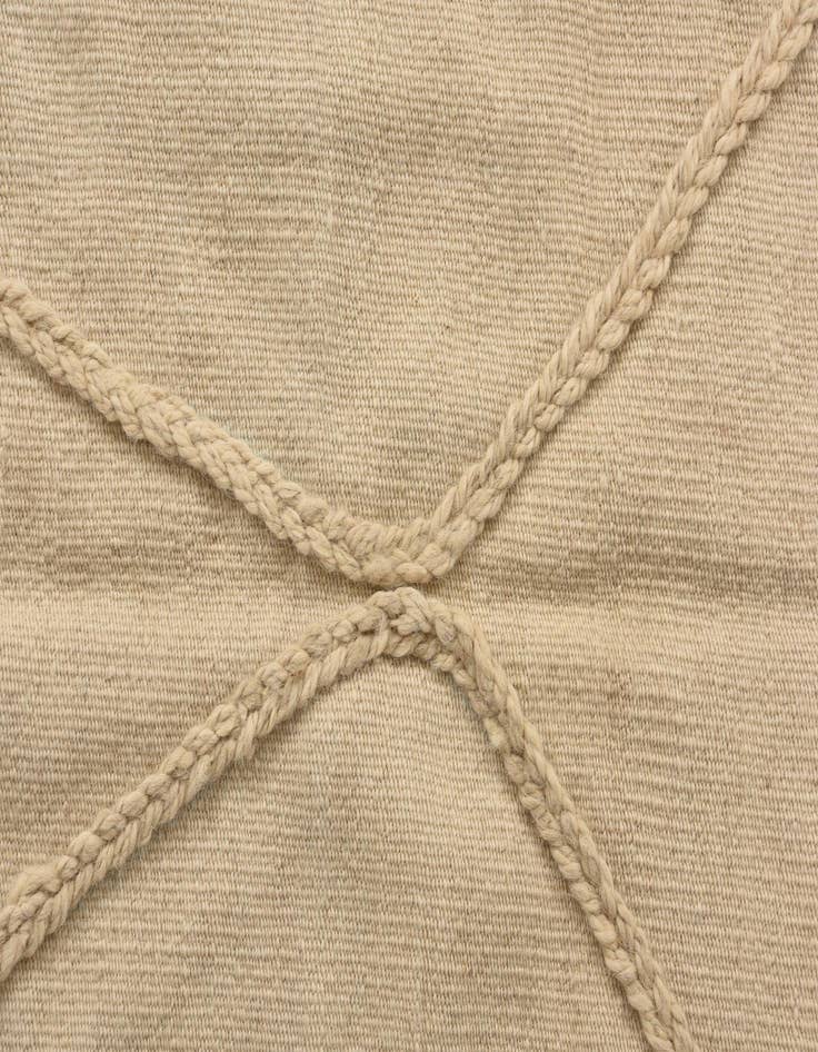 Detail image of  3' 6 x 4' 10  Hand Knotted Moroccan Wool Rug