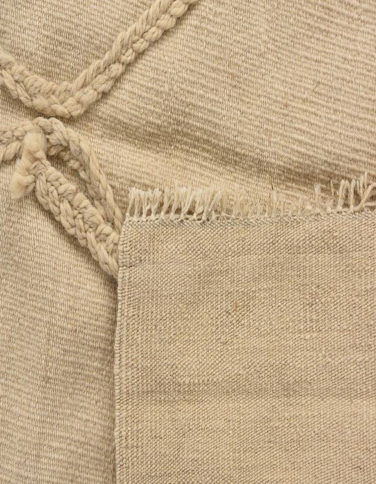 Detail image of  3' 6 x 4' 10  Hand Knotted Moroccan Wool Rug