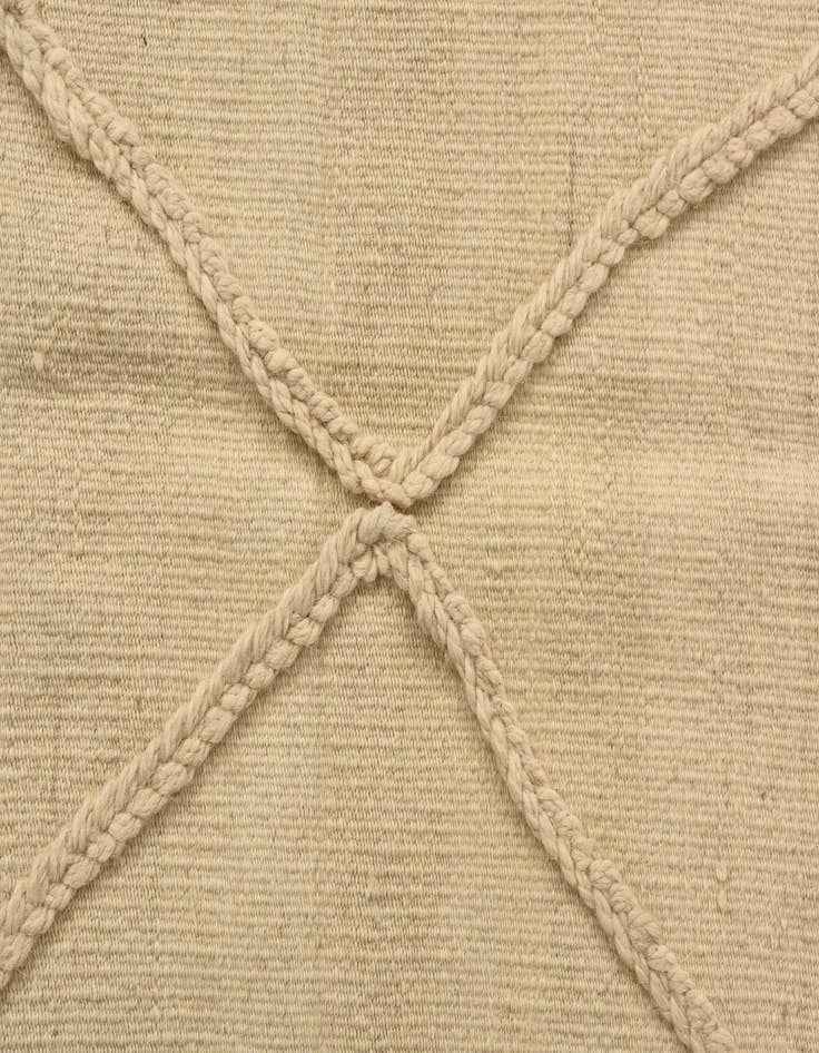 Detail image of  3' 6 x 5'  Hand Knotted Moroccan Wool Rug