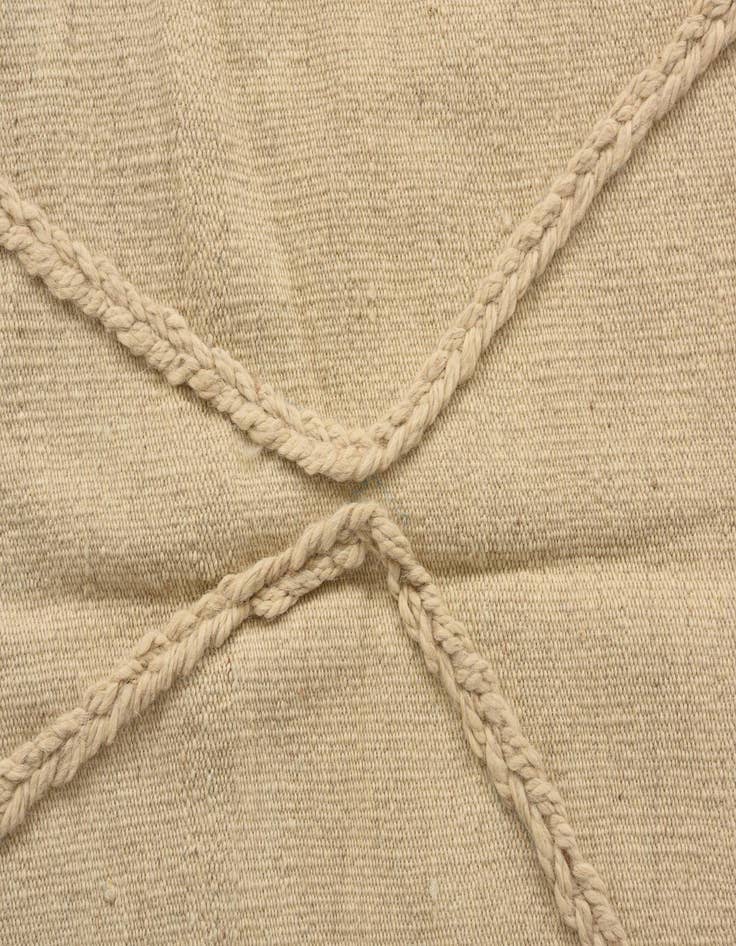 Detail image of  3' 4 x 4' 9  Hand Knotted Moroccan Wool Rug