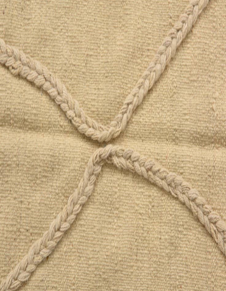 Detail image of  3' 5 x 4' 10  Hand Knotted Moroccan Wool Rug