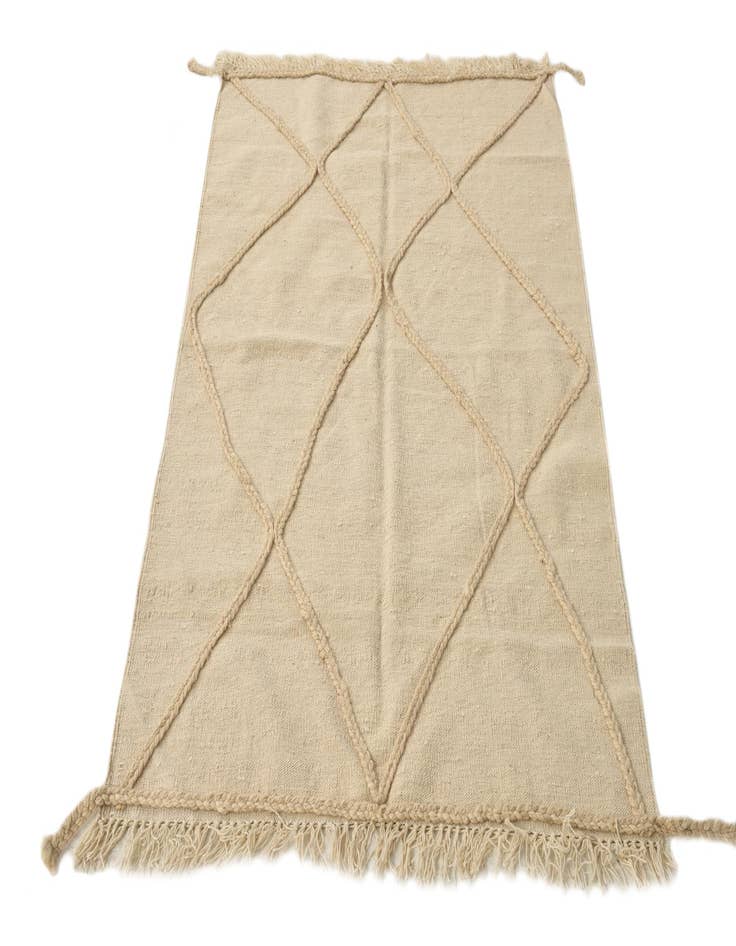 Detail image of  3' 6 x 5' 2  Hand Knotted Moroccan Wool Rug