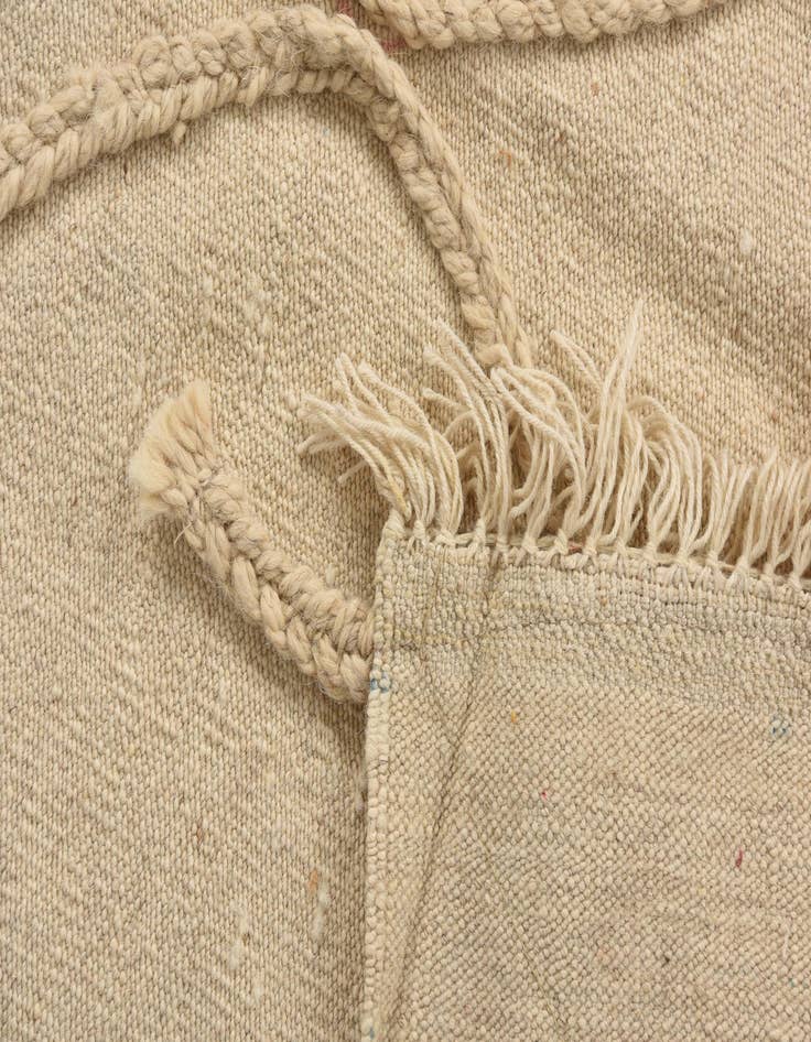 Detail image of  3' 6 x 5' 2  Hand Knotted Moroccan Wool Rug