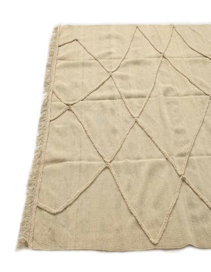 Detail image of  5' 7 x 7' 9  Hand Knotted Moroccan Wool Rug