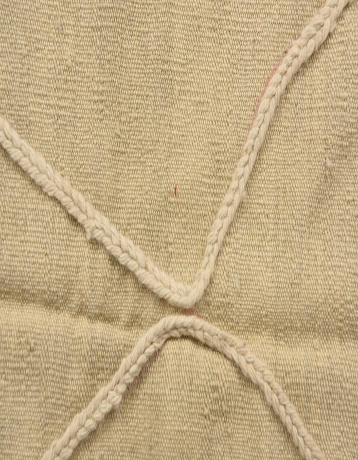 Detail image of  3' 5 x 4' 8  Hand Knotted Moroccan Wool Rug