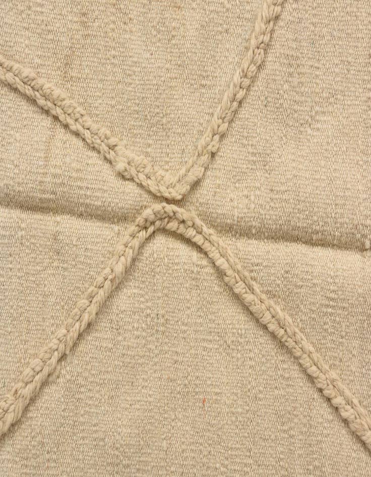 Detail image of  3' 4 x 4' 11  Hand Knotted Moroccan Wool Rug