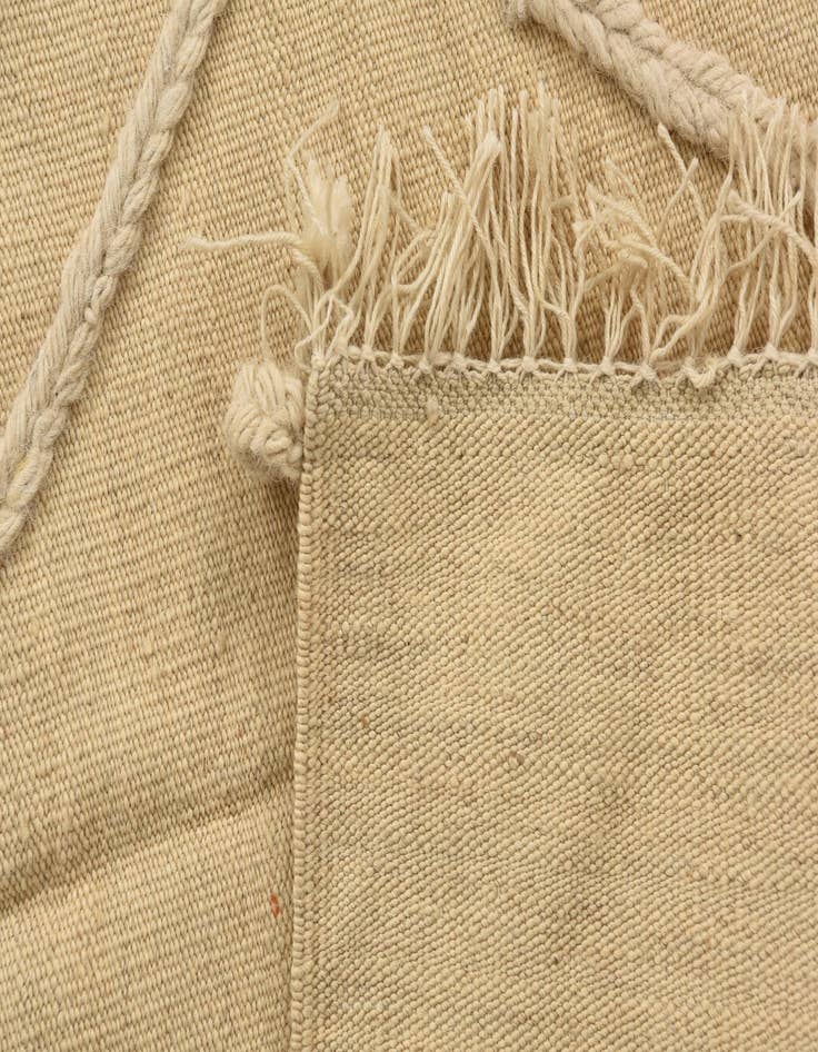 Detail image of  3' 5 x 4' 11  Hand Knotted Moroccan Wool Rug