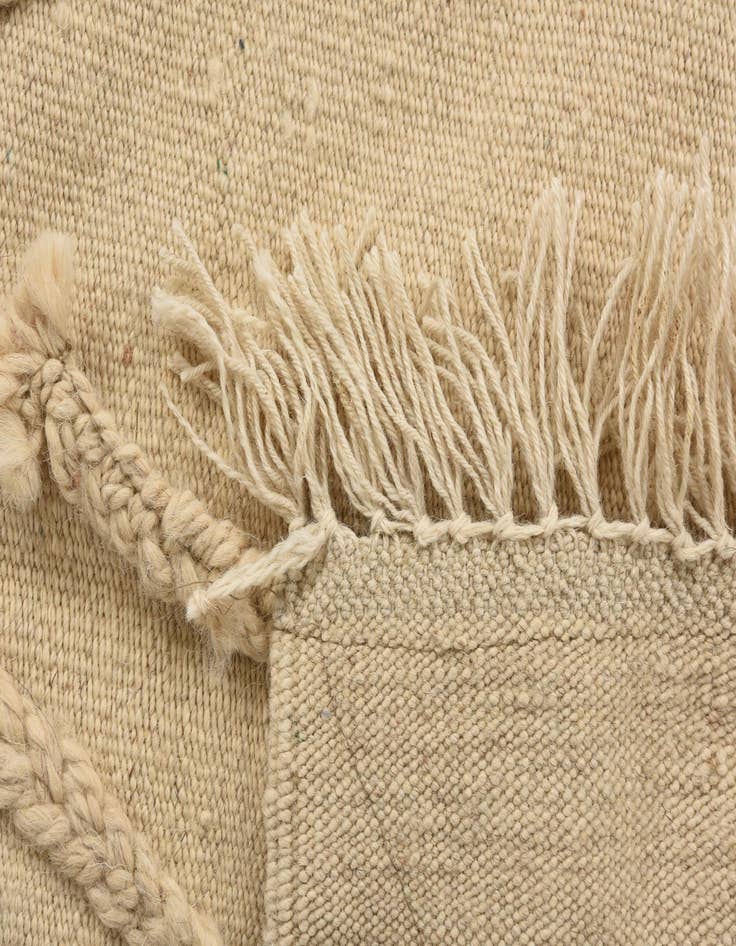 Detail image of  3' 4 x 5' 1  Hand Knotted Moroccan Wool Rug