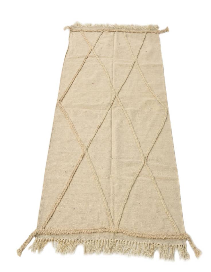 Detail image of  3' 4 x 5' 1  Hand Knotted Moroccan Wool Rug