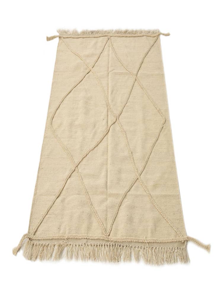 Detail image of  3' 6 x 5' 2  Hand Knotted Moroccan Wool Rug