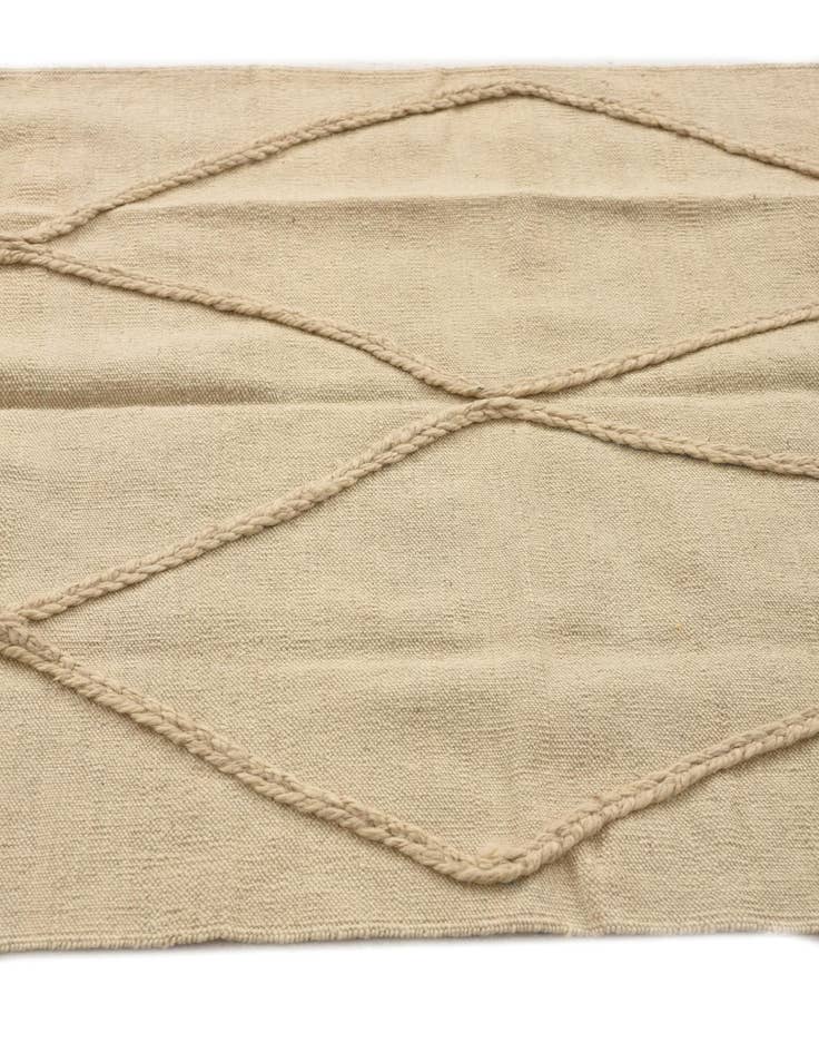 Detail image of  3' 4 x 4' 11  Hand Knotted Moroccan Wool Rug