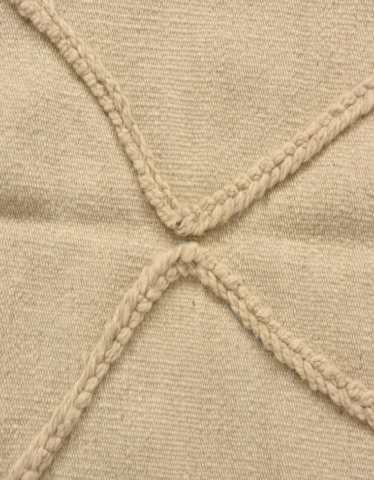 Detail image of  3' 4 x 4' 11  Hand Knotted Moroccan Wool Rug