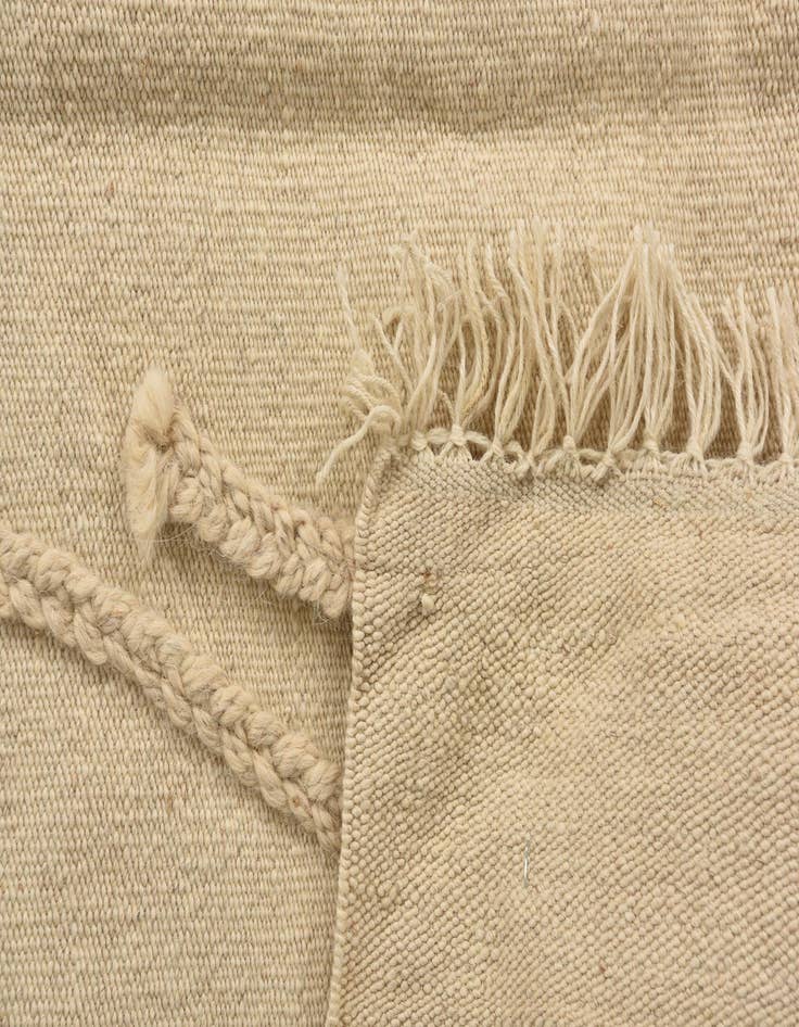 Detail image of  3' 4 x 4' 11  Hand Knotted Moroccan Wool Rug