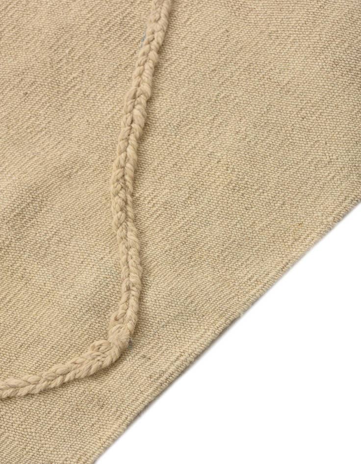 Detail image of  3' 4 x 4' 9  Hand Knotted Moroccan Wool Rug